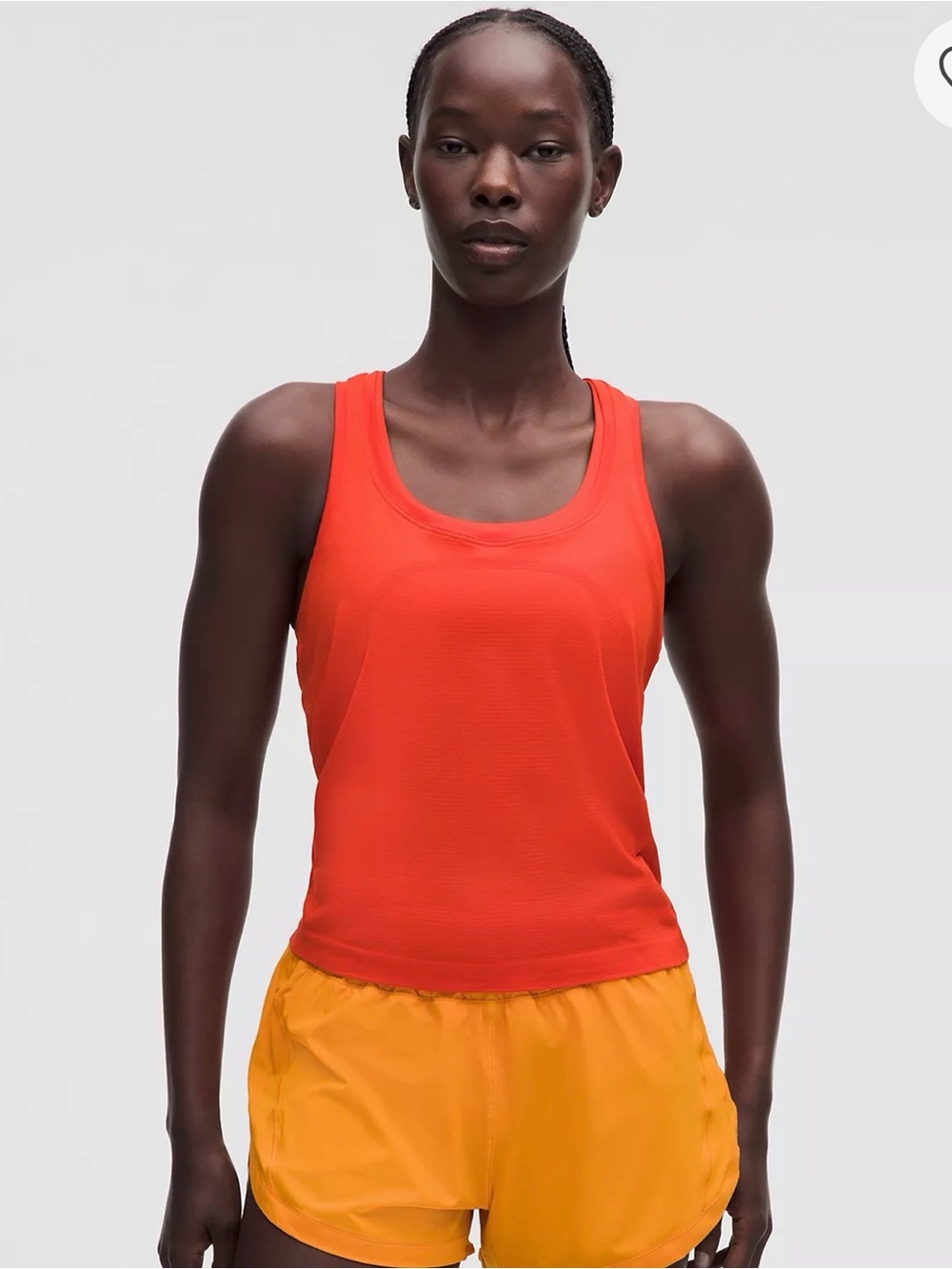 lululemon athletica Bright Orange Racerback Tank